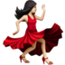 苹果系统里的女子舞蹈：浅肤色emoji表情