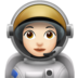 苹果系统里的女宇航员：浅肤色emoji表情