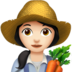 苹果系统里的女农夫：浅肤色emoji表情