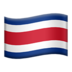 苹果系统里的国旗：哥斯达黎加emoji表情