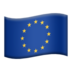 苹果系统里的旗帜：欧盟emoji表情