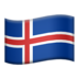 苹果系统里的国旗：冰岛emoji表情