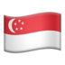 苹果系统里的国旗：新加坡emoji表情