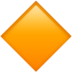 苹果系统里的大橙色菱形emoji表情