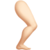 苹果系统里的腿部：浅肤色emoji表情