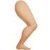 苹果系统里的腿部：中浅肤色emoji表情