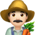 苹果系统里的男农民：浅肤色emoji表情