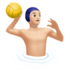 苹果系统里的男子水球：浅肤色emoji表情