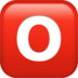 苹果系统里的O按钮（血型）emoji表情