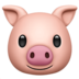 苹果系统里的猪脸emoji表情
