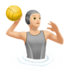苹果系统里的玩水球的人：浅肤色emoji表情