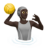苹果系统里的玩水球的人：深色肤色emoji表情