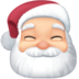 Facebook上的圣诞老人：浅肤色emoji表情