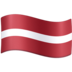 Facebook上的国旗：拉脱维亚emoji表情