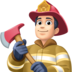 Facebook上的男消防员：浅肤色emoji表情