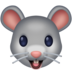 Facebook上的老鼠的脸emoji表情