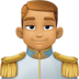 Facebook上的王子：中等肤色emoji表情