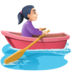 Facebook上的女子划艇：浅肤色emoji表情
