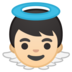 安卓系统里的小天使：浅肤色emoji表情
