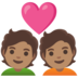 安卓系统里的情侣: 中等肤色emoji表情