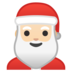 安卓系统里的圣诞老人：浅肤色emoji表情