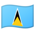 安卓系统里的旗帜：圣卢西亚emoji表情