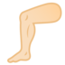 安卓系统里的腿部：浅肤色emoji表情