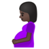 安卓系统里的孕妇：深色肤色emoji表情