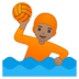 安卓系统里的玩水球的人：中等肤色emoji表情