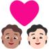 Windows系统里的情侣: 成人成人中等肤色较浅肤色emoji表情