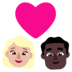 Windows系统里的情侣: 女人男人中等-浅肤色较深肤色emoji表情