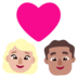 Windows系统里的情侣: 女人男人中等-浅肤色中等肤色emoji表情