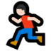 Windows系统里的男子跑步：浅肤色emoji表情
