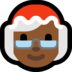 Windows系统里的女圣诞老人：中黑肤色emoji表情