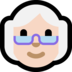 Windows系统里的老妇人：浅肤色emoji表情