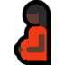 Windows系统里的孕妇：深色肤色emoji表情
