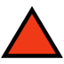 Windows系统里的红色三角形尖朝上emoji表情