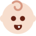 Twitter里的婴儿：浅肤色emoji表情