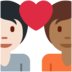 Twitter里的情侣: 成人成人较浅肤色中等-深肤色emoji表情