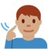 Twitter里的聋人：中等肤色emoji表情
