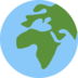 Twitter里的展示非洲的地球emoji表情