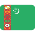 Twitter里的国旗：土库曼斯坦emoji表情
