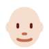 Twitter里的男：肤色浅，秃顶emoji表情