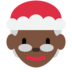 Twitter里的女圣诞老人：深色肤色emoji表情