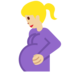 Twitter里的孕妇：中浅肤色emoji表情