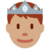 Twitter里的王子：中等肤色emoji表情