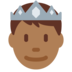 Twitter里的王子：中黑肤色emoji表情