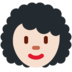 Twitter里的女：肤色浅，卷发emoji表情