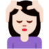 Twitter里的女性按摩：浅肤色emoji表情