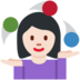 Twitter里的女性杂耍：浅肤色emoji表情